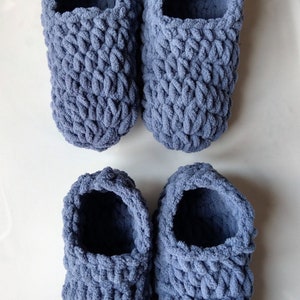 Toddler Oh so Plush House Slippers, Blanket Yarn, Crochet Pattern Only ...