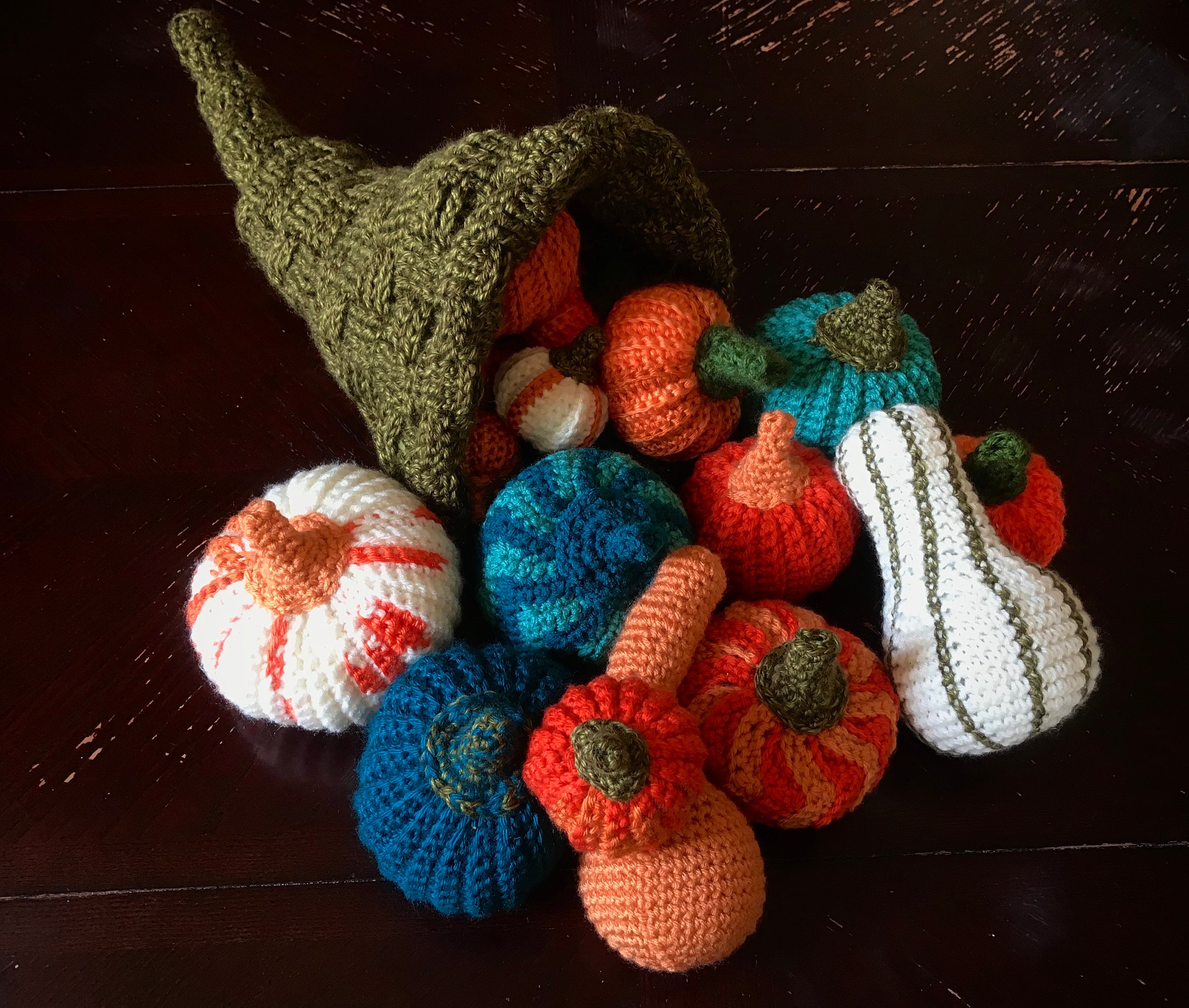 Thanksgiving Cornucopia Crochet Pattern Instant Download PDF Etsy