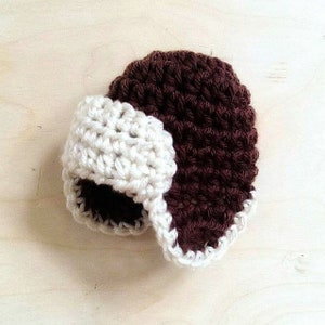 Little Aviator Hat, Crochet Hat, Preemie Hat Pattern, Preemie Crochet Pattern, Aviator Baby Hat, Baby Hat Pattern, Baby Beanie Pattern