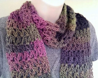 Easy V-St Scarf, Crochet Pattern Only, beginner scarf crochet tutorial, easy and quick scarf