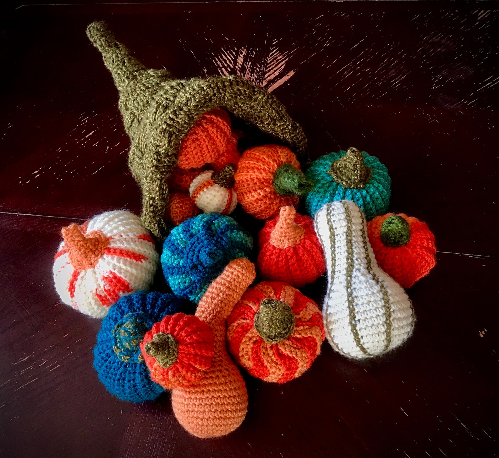 Thanksgiving Cornucopia Crochet Pattern Instant Download PDF Etsy
