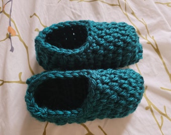 Elisa Chunky Slipper Crochet Pattern, Super Bulky Yarn (PDF Pattern)