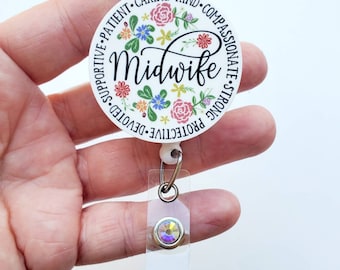 Midwife Badge Reel | Midwife Gift | Natural Birth Coach