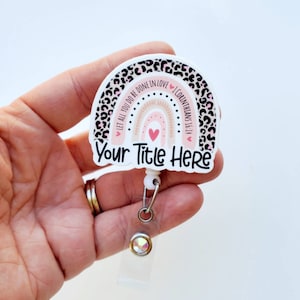 Custom Professional Badge Reel/ Customized Name Badge Reel/ Custom Title Badge Reel