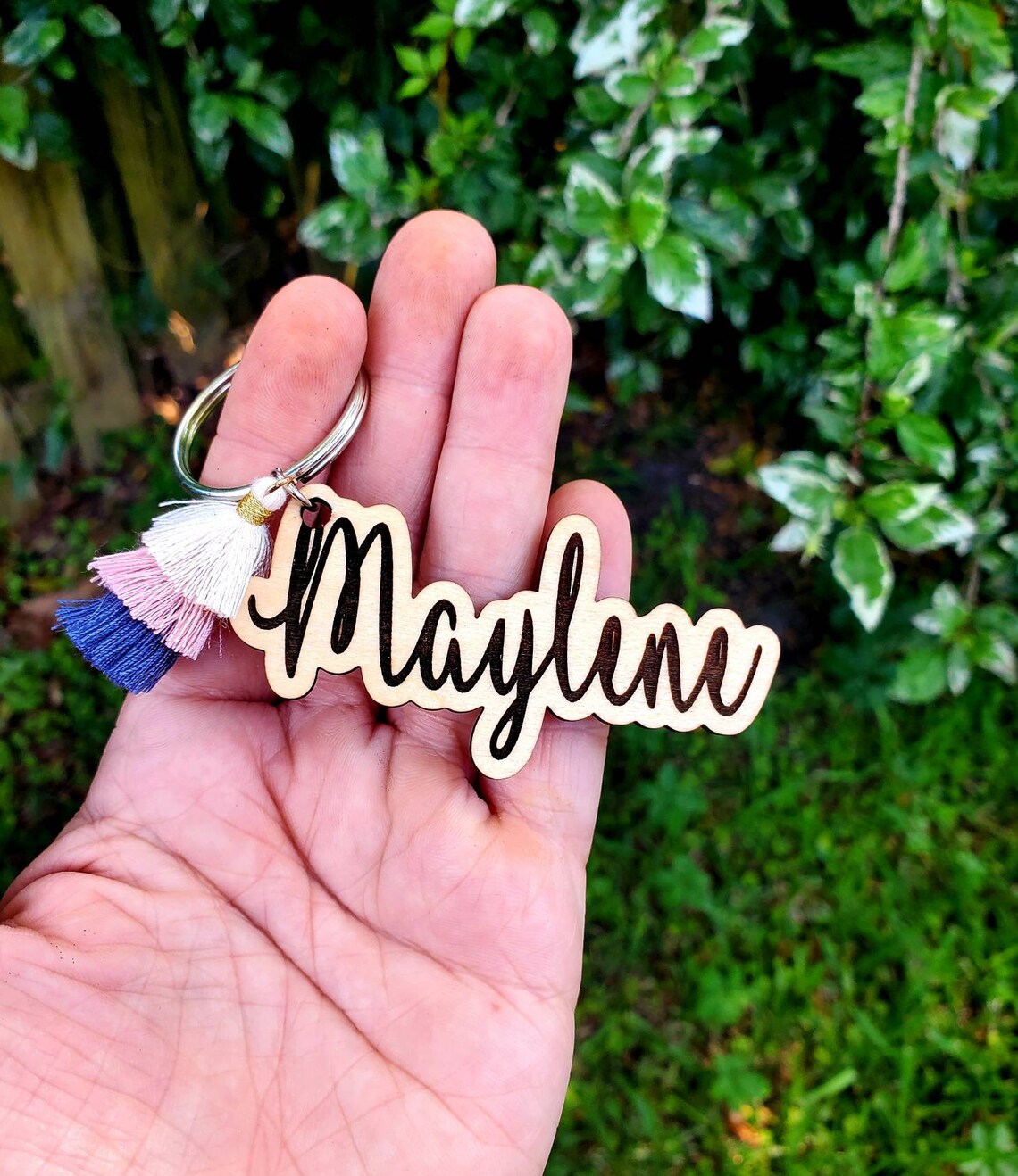 Custom Name Keychain Cute Name Keychain Personalized Etsy