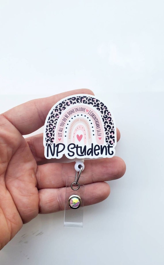 NP Student Badge Reel NP Badge Reel Nurse Practitioner Student Retractable Badge  NP Student Badge Reel Badge Reel 