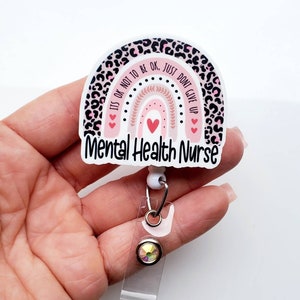 Mental Health Nurse Badge | Mental Health Badge | Mental Helath Gift | Mental Health RN Badge Reel | Badge Reel | Badge ID Holder