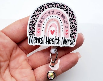 Mental Health Nurse Badge | Mental Health Badge | Mental Helath Gift | Mental Health RN Badge Reel | Badge Reel | Badge ID Holder