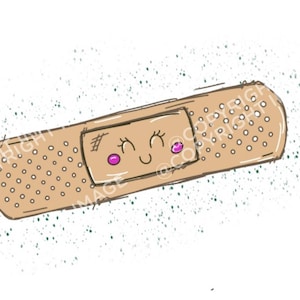 Cute Bandaid Png | Smily Face Bandaid Clip Art | Bandaid For Sublimation | Png | Instant Download