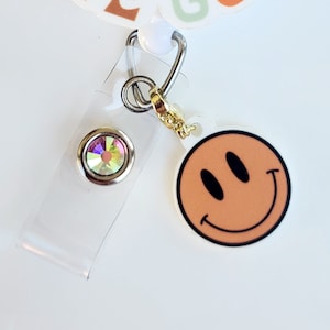 Badge Reel Charm | Badge Buddy Charm | Smily Face Charm | Badge Charm | Badge Reel | Nurse Accessories | Nurse Badge Gift