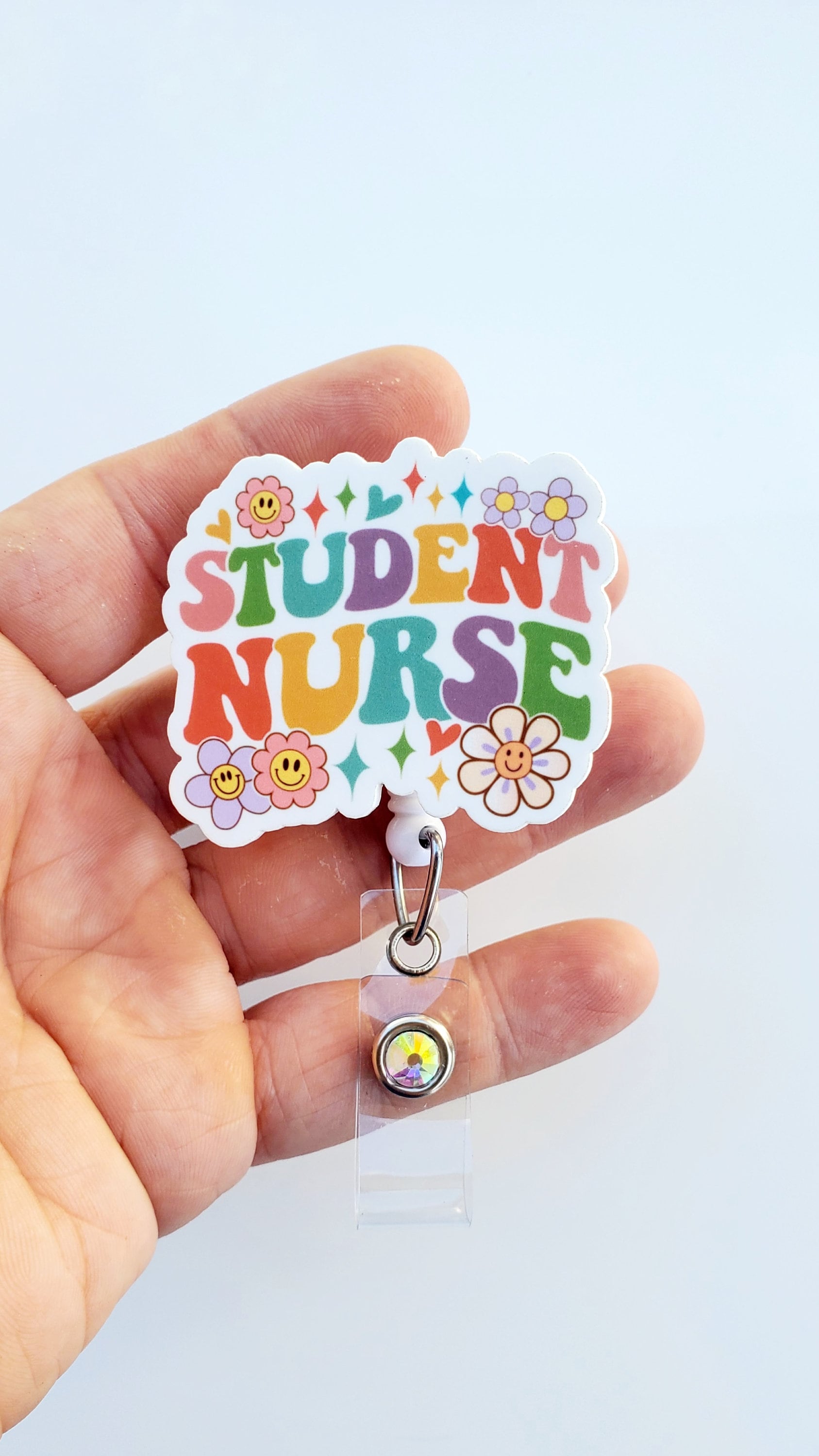 Student Nurse Badge | Student Nurse Rainbow Badge | Student Nurse Gift | Student Badge Reel | Future Nurse Badge | Nursing Student Badge