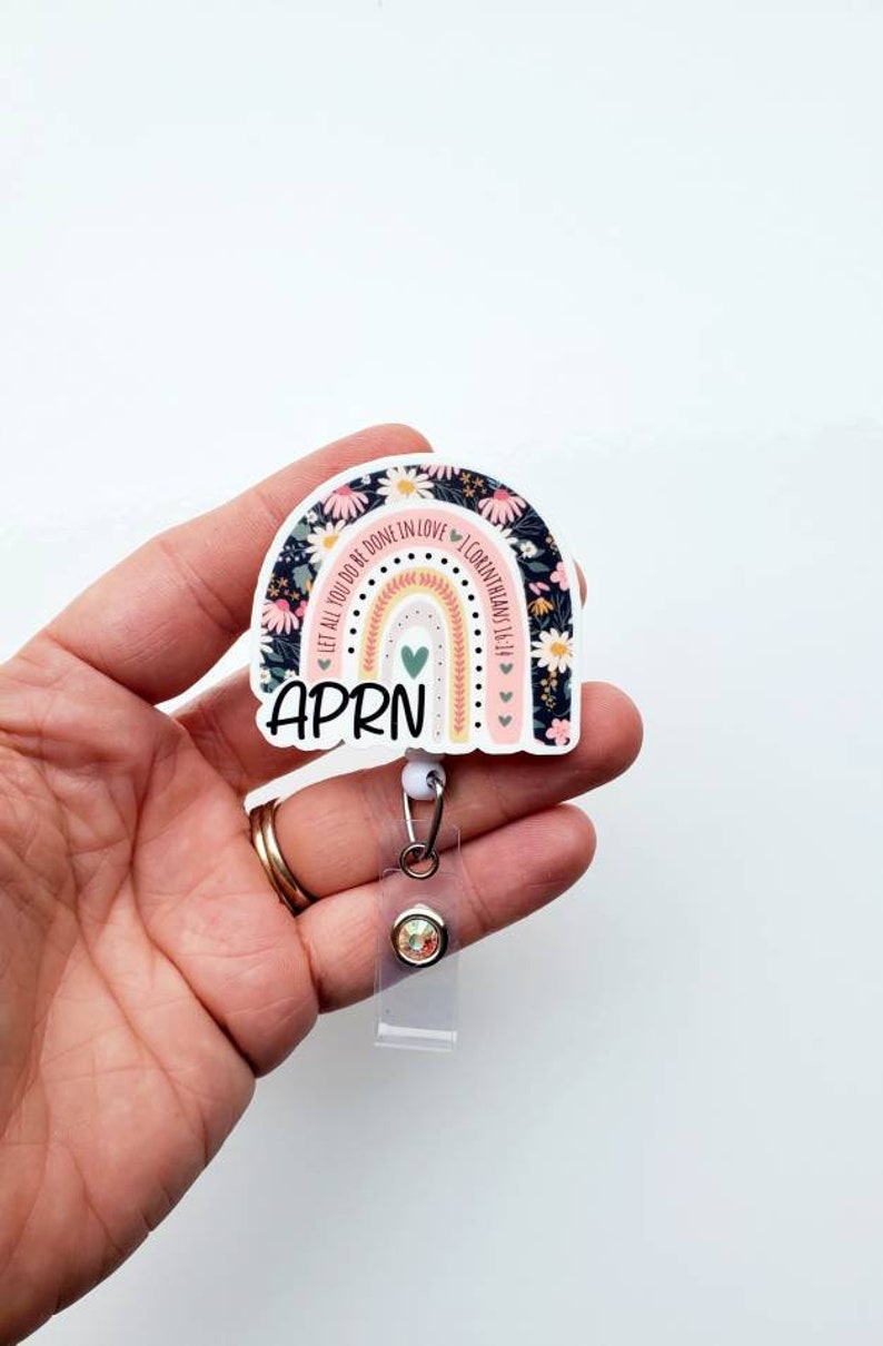 Advanced Practice Registered Nurse Badge Reel | APRN Badge Reel | APRN Gift | Badge ID Holder | Acrylic Badge Reel image 6