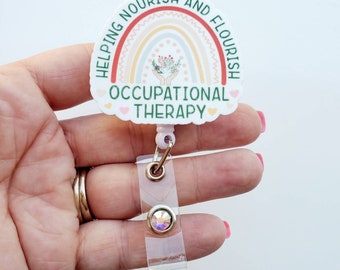 Occupational Therapist Badge Reel | Occupational Therapist Badge | Occupational Therapist   |   Occupational Therapist  Rainbow Badge