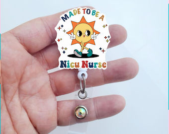 Nicu Nurse Badge | Nicu Nurse Badge | Nicu Nurse Gift | Nicu Carabiner| Nicu Worker | Break Away Lanyard | Badge ID Holder