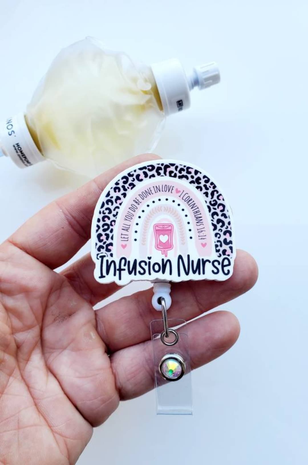 Infusion Nurse Badge Reel Infusion Badge Reel Retractable Infusion