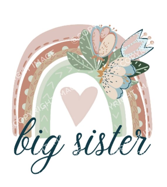 Big Sister Png Big Sister Clip Art Big Sister Rainbow - Etsy