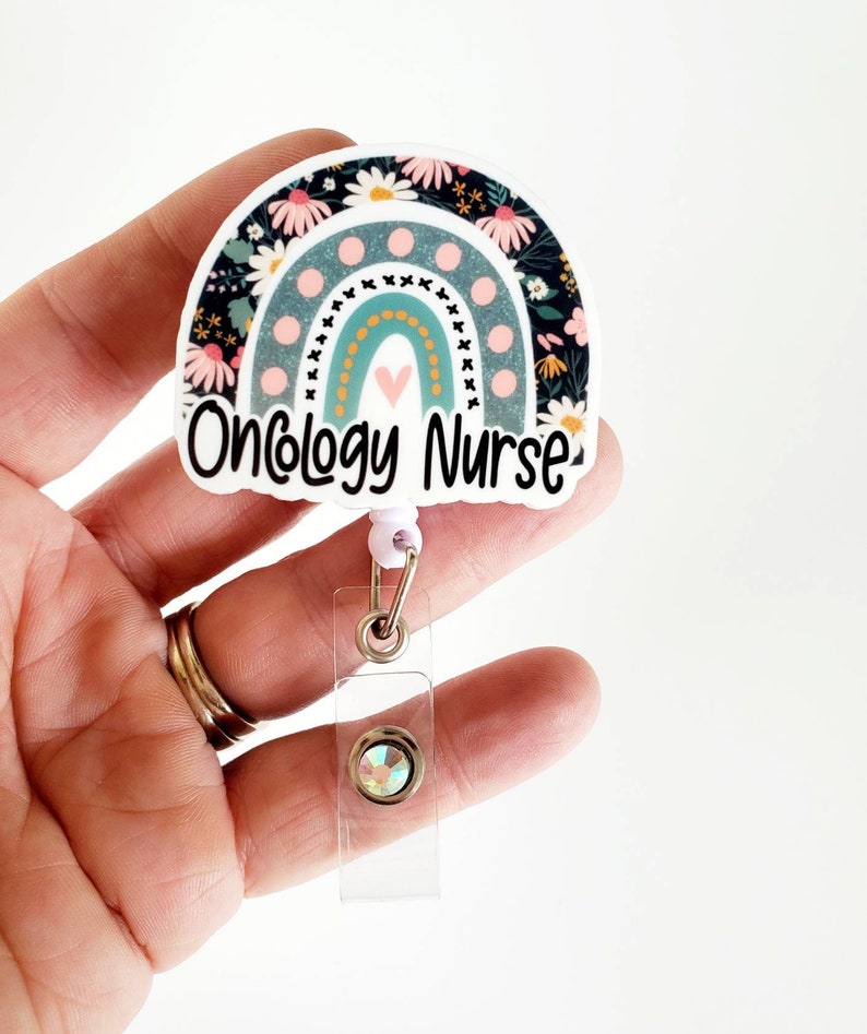 Oncology Nurse Badge Oncology Nurse Rainbow Badge Oncology Etsy