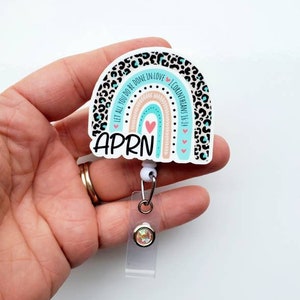 Advanced Practice Registered Nurse Badge Reel | APRN Badge Reel | APRN Gift | Badge ID Holder | Acrylic Badge Reel image 2