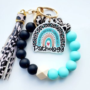 Pathology Wristlet | Pathology Bangle Keychain | Silicone Beed Wristlet | Pathology Gift | Pathology Gift for Pathologist Pathology