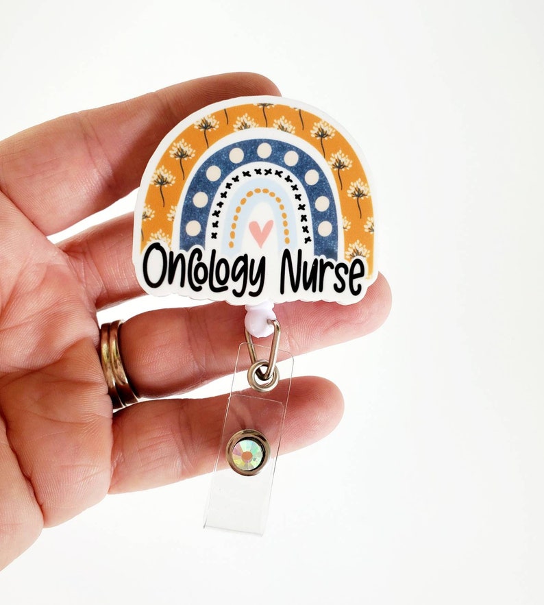 Oncology Nurse Badge Oncology Nurse Rainbow Badge Oncology Etsy