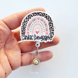 Cardiac Sonographer Badge Reel  |Cardiac Sonographer Badge | Cardiac Sonographer Gift | Cardiac Sonography Grad Gift