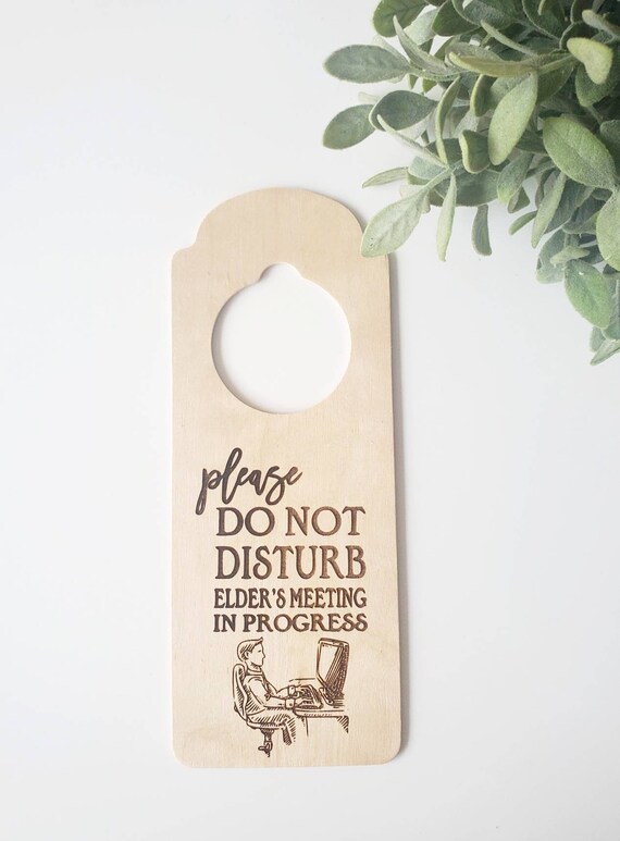 Elder Door Hanger English or Spanish Do Not Disturb Sign Etsy