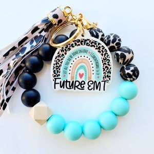 Future EMT Wristlet | Gift for Future EMT | EMT In Progress | Gift for Emt Student | Cute Emt accessory | Emt Stuff | Emt Female Gift