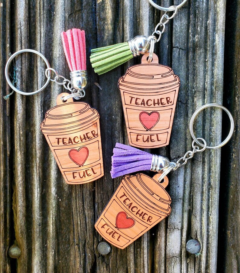 Teacher giftteacher keychainTeacher fuel keychainTeacher Etsy