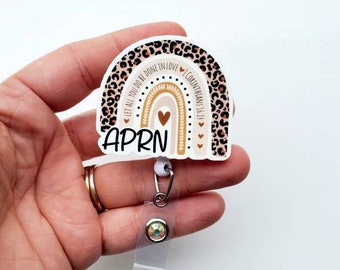 Advanced Practice Registered Nurse Badge Reel | APRN Badge Reel | APRN Gift | Badge ID Holder | Acrylic Badge Reel