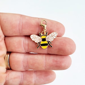 Nurse Badge Reel Accessories | Badge Buddy Charm | Bee Charm | Bumble Bee Badge Buddy | Badge Reel Charm