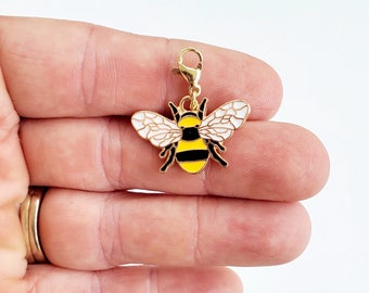 Nurse Badge Reel Accessories | Badge Buddy Charm | Bee Charm | Bumble Bee Badge Buddy | Badge Reel Charm