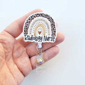 Radiology Nurse Badge Reel | Radiology Nurse | Radiology Grad Gift | Badge ID Holder | Acrylic Badge Reel