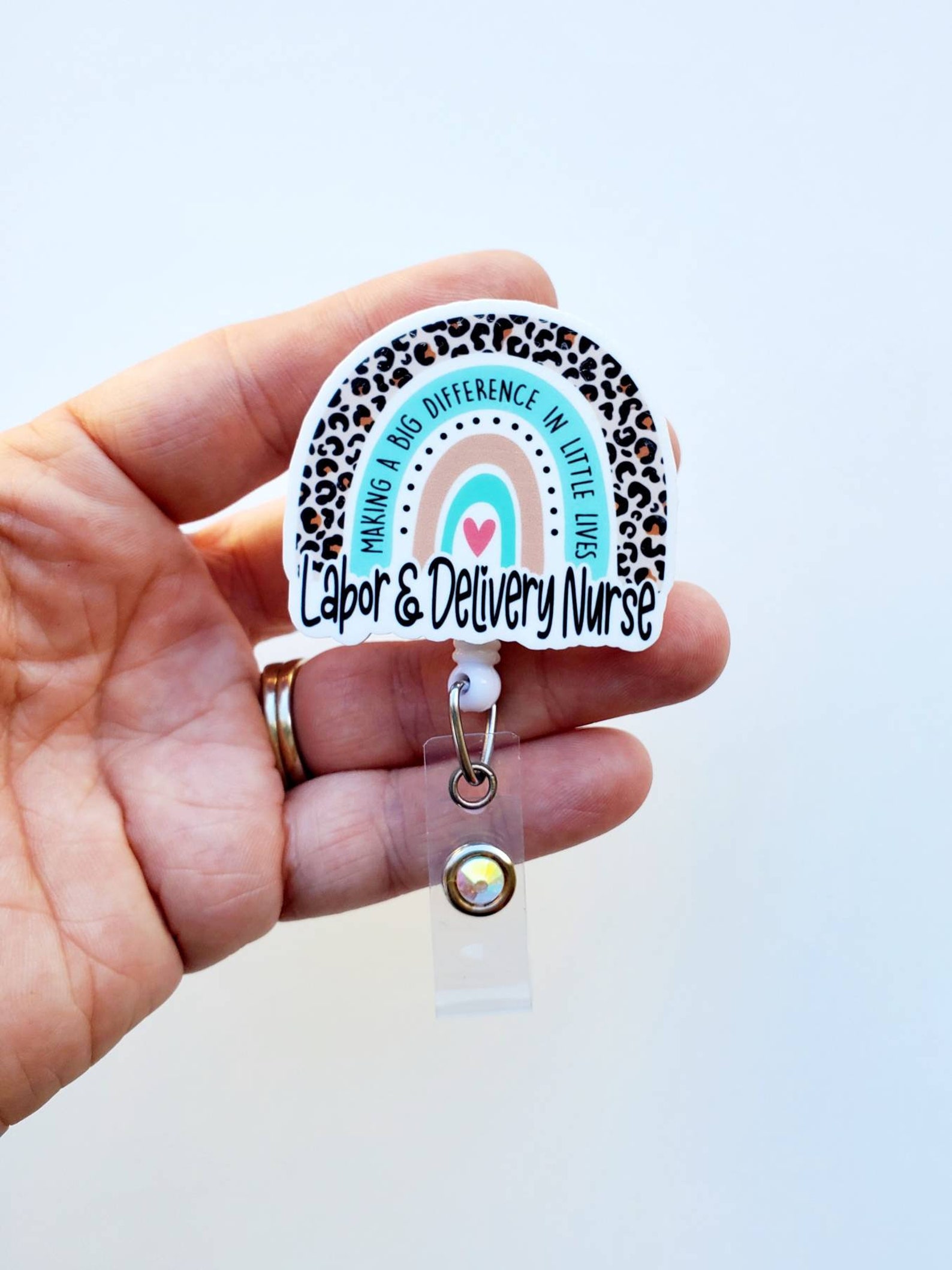 Labor and Delivery Nurse Badge Reel Brown Retractable - Etsy