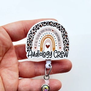 Audiology Crew Badge Reel | Audiology Crew Badge | Audiology Badge |  Audiology Crew Gift | Badge Reel | Audiology Staff Gift