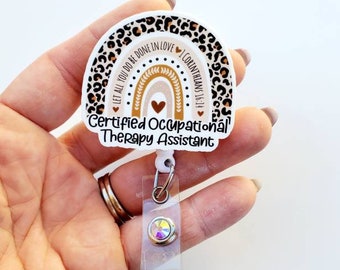 Certified Occupational Therapist Assistant Badge Reel | Occupational Therapist Badge | Occupational Therapist Assistant