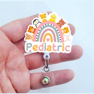 Pediatric Nurse Badge Reel | Picu Badge | Peds Badge Reel | Gift For Pediatric Nurse | Badge ID Holder  | Gift For Coworker
