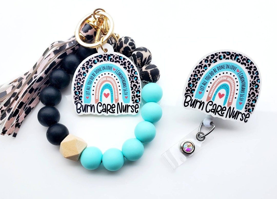 Burn Care Nurse Gift Set Burn Care Nurse Badge Reel and Etsy