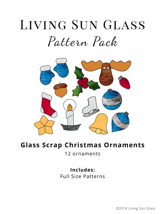 stained glass patterns christmas ornament design printable digital download pdf template for christmas ornaments