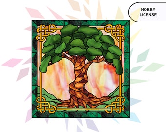 Tree of Life Stained Glass Pattern