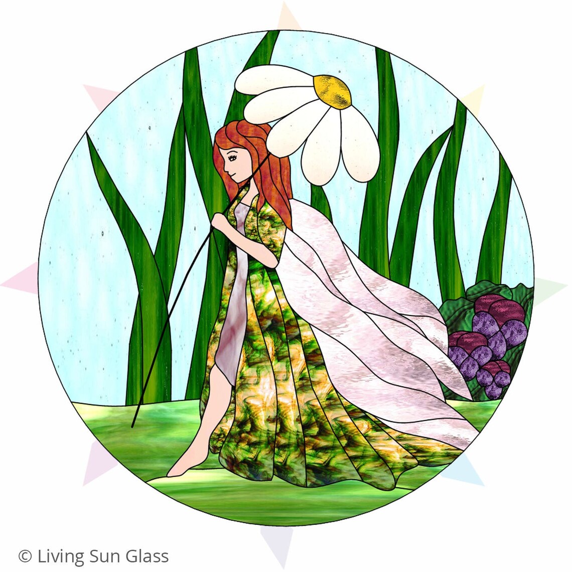 Stained Glass Fairy Digital Download Printable Pattern Stained Etsy