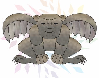 Gargoyle Pattern for Stained Glass