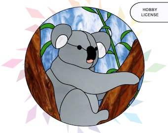 Koala Stained Glass Pattern