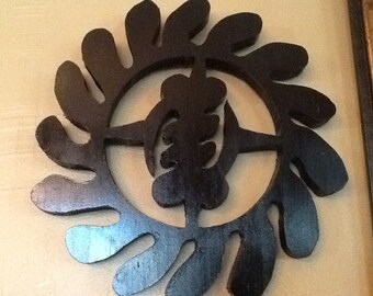 African  Adinkra Wall Art     Don't Fear Transformation  Morning Star and Gye Nyame