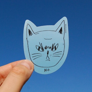 Snitty Kitty "No" Sticker