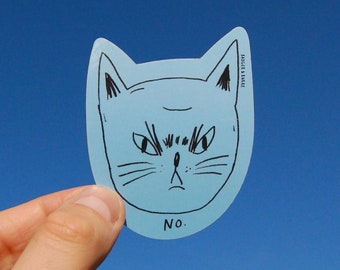 Snitty Kitty "No" Sticker