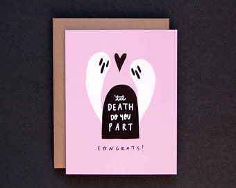 Til Death Wedding - Greeting Card