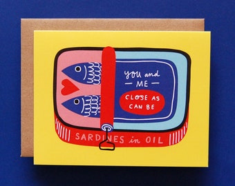 Sardines - Love & Friendship Card