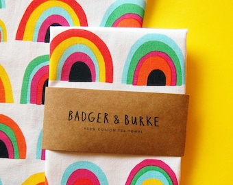 Rainbow Drops Tea Towel Set