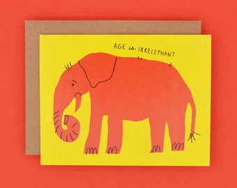 Irrelephant - Birthday Card