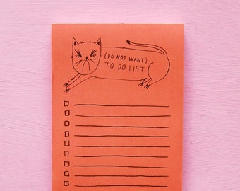 Do Not Want To Do List - Notepad